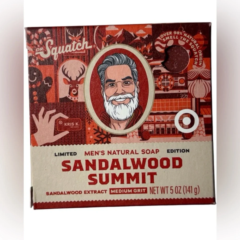 Dr. Squatch Sandalwood Summit Men's Natural Soap Bar Limited Edition